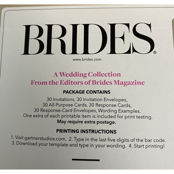 30 Gartner Studios Brides Invitation Kit Wedding Silver Dots orig. 39.95 - Picture 2 of 5